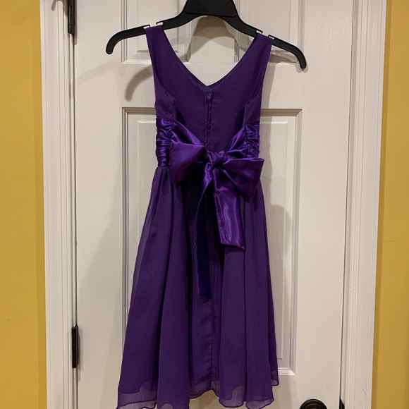 🥳🤗HP🥳 Girl’s Purple Chiffon Dress - Picture 3 of 7